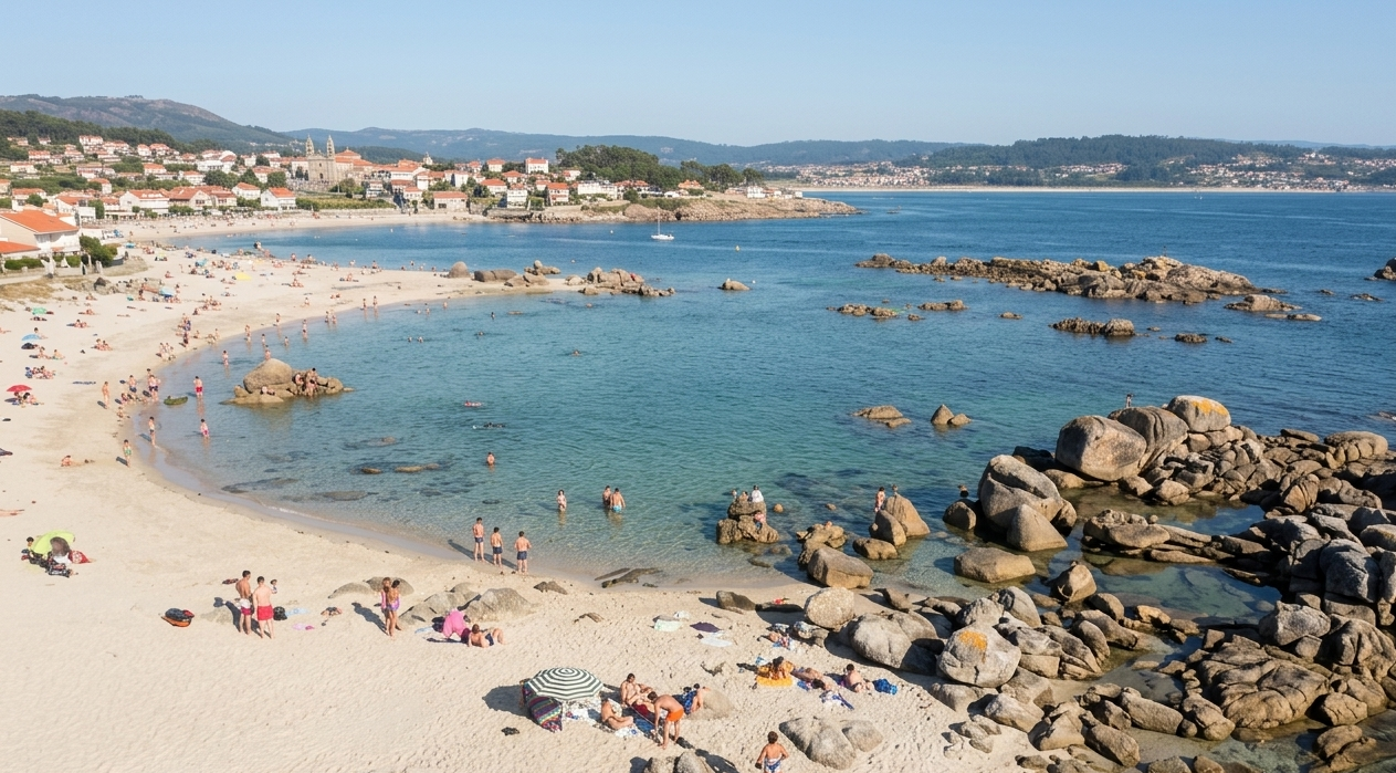 Playa de Area da Cruz en Sanxenxo: Tu Escapada Ideal