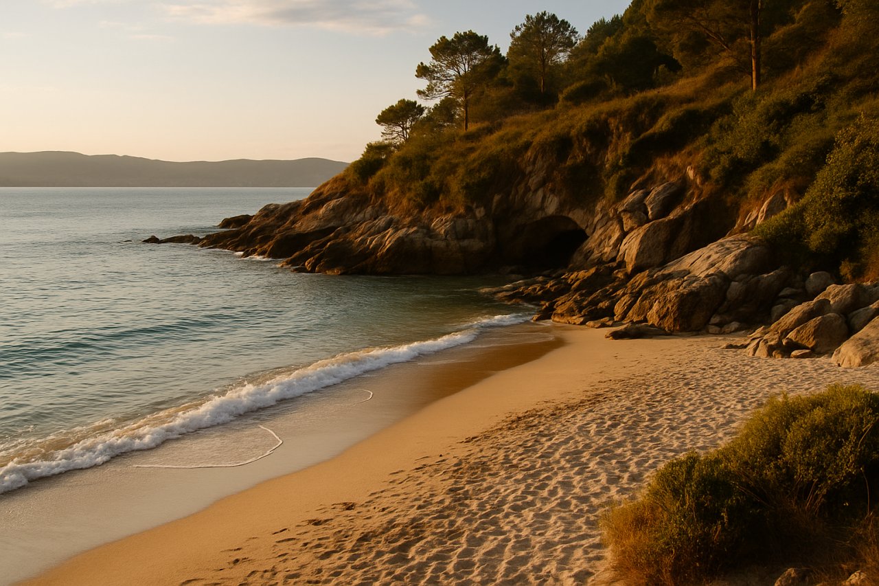 Playa da Cova de Oirón Sanxenxo: Cala Secreta en Rías Baixas